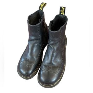 Dr. Martens Black Leather Women's Boots